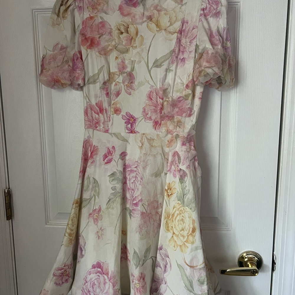 Floral Short Sleeve Dress -